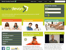 Tablet Screenshot of learndevon.co.uk